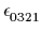 $ \epsilon_{0321}^{}$