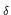 $\scriptstyle \delta$