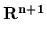 $ \bf R^{n+1}_{}$