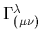 $ \Gamma^{\lambda}_{(\mu\nu)}$