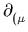 $ \partial_{(\mu}^{}$