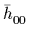 $ \bar{h}_{00}^{}$