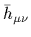 $ \bar{h}_{\mu\nu}$
